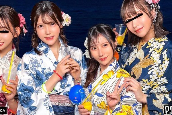 [VRNC-070] Pickup for house drinking! Guys excited by the cuteness of yukata beauties go wild with raw creampie sex!? [Ruru/Yui/Akari/Hinako] Ver. Akari & Hinako